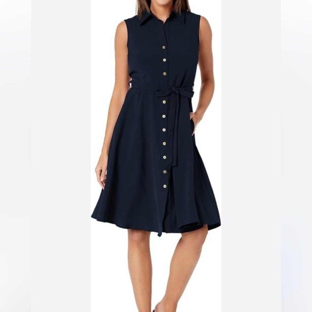 Sharagano Black Sleeveless Dress size 24